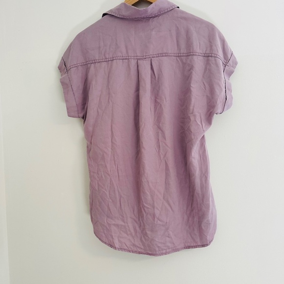 Tilley Women's Medium Short Sleeve 100% Tencel Shirt Colour: Dusty purple - Picture 5 of 10